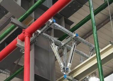 平果该抗震支架的整体式支吊架结构协调性好
